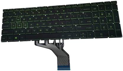 WEFLY for H-P 15-cx 16-a 15-dk 15-ec 17-cd P/N-: L20333-001 AM28B000300 Backlit Green Laptop Keyboard Replacement Key