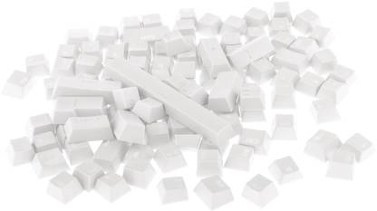 Calandis 108-Key ABS Translucent Keycaps Key Cap for Mechanical Keyboard White Desktop Keyboard Replacement Key