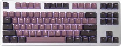MECKEYS Tai-Hao PBT Double Shot Keycap – Lavender / Chocolate Desktop Keyboard Replacement Key