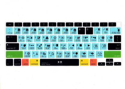 Saco Davinci Resolve Hotkey Shortcuts Keyboard Cover A2179 Protector Skin for MacBook Air 13” with Touch ID A2337 M1 Chip (NOT FIT for 2018-2019 Version) Keyboard Skin