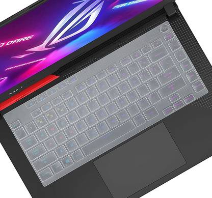 Saco Silicone Skin Keyboard Cover for [Not Fit for 2020 ASUS ROG Strix G15] ASUS ROG Strix G15 G513 G513QR G513QR-ES96 Gaming Laptop 15.6" (2021,2022) Keyboard Skin