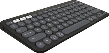 Logitech Pebble Keys 2 K380s Bluetooth Laptop-size Tablet Keyboard Compatible with Desktop, Laptop, Mac Easy to Use,Plug and Play,Quick, Comfy Durable body