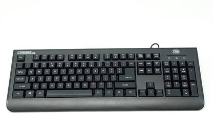 Tvs Electronics Champ HD Keyboard Wired USB Standard Desktop Keyboard Compatible with Desktop, Laptop, Mac