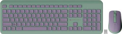 ZEBRONICS Companion 203 Wireless Standard Multi-device Keyboard Compatible with Desktop, Laptop, Mac 2.4GHz Wireless, Copilot AI Key, 12 Multimedia Keys, 1600 DPI, for Windows & Mac