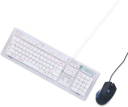 आर्कटिक फॉक्स Crystal Wired Keyboard and Mouse Combo कॉम्बो सेट