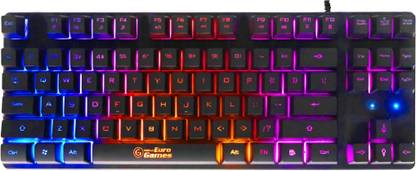 RPM Euro Games Gaming Keyboard Tenkeyless | RGB Backlit | Suspension Keys Wired USB Tenkeyless Gaming Keyboard Compatible with Desktop, Laptop, Mac with gaming mode ,multimedia_keys,Gaming Keyboard - KPR