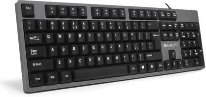AMKETTE Lexus Neo Wired USB Standard Desktop Keyboard Compatible with Desktop, Laptop, Mac