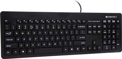 ZEBRONICS K4000M Wired USB Standard Desktop Keyboard Compatible with Desktop, Laptop, Mac