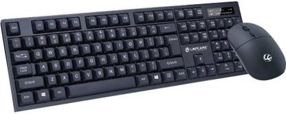 LAPCARE WL-102 Wireless Standard Desktop Keyboard Compatible with Desktop, Laptop, Mac Easy to Use,Plug and Play,Quick, Comfy Durable body