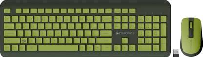 ZEBRONICS Zeb-Companion 203 Wireless Standard Desktop Keyboard Compatible with Desktop, Mac 2.4GHz Wireless, Copilot AI Key, 12 Multimedia Keys, 1600 DPI, for Windows & Mac�