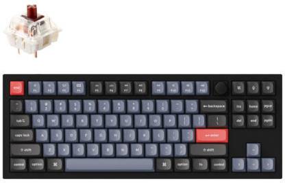 Keychron Q3 Wired Hot-swappable Mechanical Keyboard Wired USB Tenkeyless Desktop Keyboard Compatible with Desktop, Laptop, Mac