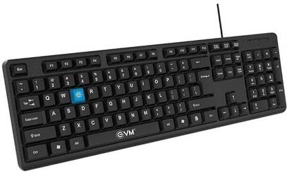 EVM ZONE WDK-216 Wired Keyboard Wired USB Standard Desktop Keyboard Compatible with Desktop, Laptop, Mac