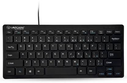 LAPCARE D-Lite Plus Wired Black Wired USB Laptop-size Desktop Keyboard Compatible with Desktop, Laptop, Mac