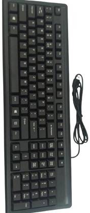 DEVBHOOMI DB- 150 HP WIRED KEYBOARD Wired USB Standard Desktop Keyboard Compatible with Desktop, Laptop, Mac