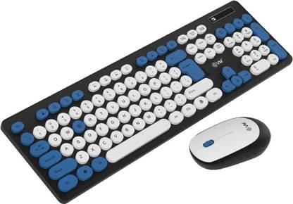 EVM WLKM-045 Wireless keyboard & Mouse Wireless Standard Desktop Keyboard Compatible with Desktop, Laptop, Mac Easy to Use,Plug and Play,Quick, Comfy Durable body