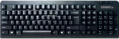 Tvs Electronics Champ XL Wired USB Standard Desktop Keyboard Compatible with Desktop, Laptop, Tablet, iPad, Mac