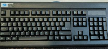 RJTOUCH TVS GOLD PRIME REFURBISHED KEYBOARD WIRED USB KEYBOARD Wired USB Standard Desktop Keyboard Compatible with Desktop, Laptop, Mac Easy to Use,Plug and Play,Quick, Comfy Durable body