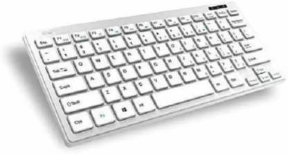 LAPCARE D-PLUS Wired USB Multi-device Keyboard (White) Wired USB Tenkeyless Desktop Keyboard Compatible with Desktop, Laptop, Mac Easy to Use,Plug and Play,Quick, Comfy Durable body