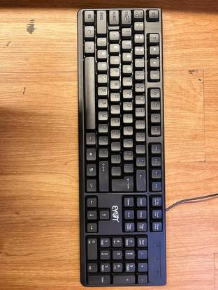 Eyot KB-0014 Wired USB Standard Desktop Keyboard Compatible with Desktop, Laptop, Mac