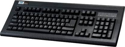 RJTOUCH TVS GOLD Prime REFURBISHED Keyboard Wired USB Desktop Keyboard (Black) Wired USB Standard Desktop Keyboard Compatible with Desktop, Laptop, Mac