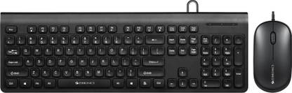 ZEBRONICS Judwaa 880 Wired USB Handheld Desktop Keyboard Compatible with Desktop, Laptop, Mac 105 Keys, 12 Multimedia Keys, 1000 DPI, Optical Sensor, 3 Buttons, Plug & Play