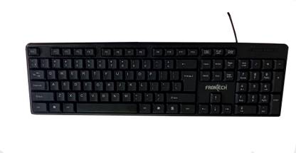 Frontech KB-0033 Standard Wired USB Standard Desktop Keyboard Compatible with Desktop, Laptop, Mac