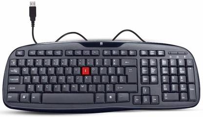 iball Winner USB V2.0 Keyboard Wired USB Standard Desktop Keyboard Compatible with Desktop, Laptop, Mac stand support,Winner USB V2.0 Keyboard