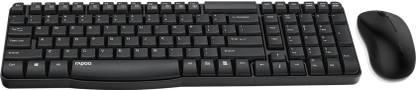 RAPOO X1810/Spill-resistant Keyboard & Mouse Combo Wireless Standard Desktop Keyboard