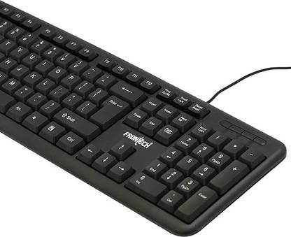fontech FT-1672 Wired USB Standard Desktop Keyboard Compatible with Desktop, Laptop, Mac