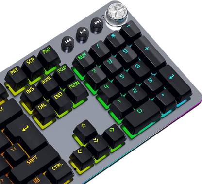 Etzin Sprinkler Proof can Change Shaft OEM Gaming RGB MechanicaL TD-637KM Wired USB Standard Gaming Keyboard Compatible with Desktop, Laptop, Mac
