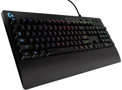 Logitech G213 Wired USB Standard Gaming Keyboard Compatible with Desktop, Laptop Easy to Use,Plug and Play,Quick, Comfy Durable body