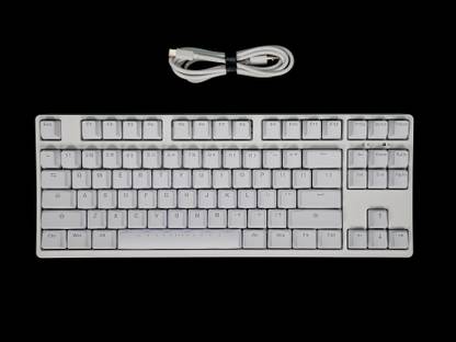 HELLO GANSS GS 87 C-D-W-BR Bluetooth, Wired USB Tenkeyless Gaming Keyboard