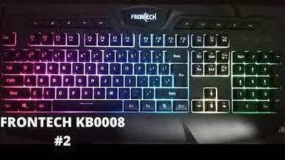 Frontech KB0008 GAMING KEYBOARD Wired USB Standard Gaming Keyboard Compatible with Desktop, Laptop, Mac