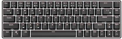 RK ROYAL KLUDGE RKG68 V1 Wireless (RK Blue Switch) Bluetooth, Wireless Laptop-size Gaming Keyboard Compatible with Desktop, Laptop, Mac