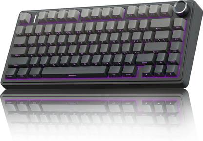 Aula F75 75% Keyboard 3 in 1 Gasket Hot Swappable Bluetooth, Wired USB, Wireless Laptop-size Gaming Keyboard Compatible with Desktop, Laptop, Mac