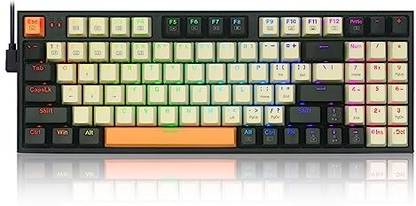 Redragon K636CLO RGB Wired USB Handheld Gaming Keyboard Compatible with Desktop, Laptop, Mac