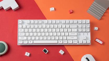 Arion Frost Bluetooth, Wireless, Wired USB Tenkeyless Gaming Keyboard Compatible with Desktop, Laptop, Mac Arion Frost (Gateron G Pro 3.0 Brown)