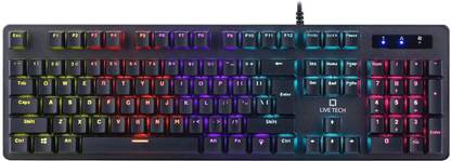 Live Tech Phantom RGB Gaming Real Mechanical Keyboard Wired USB Standard Gaming Keyboard Compatible with Desktop, Laptop, Mac
