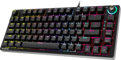 EVOFOX Katana X2 TKL Mechanical Wired USB Tenkeyless Gaming Keyboard Compatible with Desktop, Laptop, Mac multimedia_keys,Katana X2 TKL