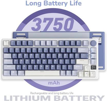 RK ROYAL KLUDGE RK M75 Wireless Bluetooth, Wireless Laptop-size Gaming Keyboard Compatible with Desktop, Laptop, Mac No,stand support,Royal Kludge RK M75 Wireless