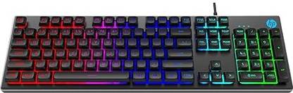 HP K500F Wired USB Standard Gaming Keyboard Compatible with Desktop, Laptop, Mac