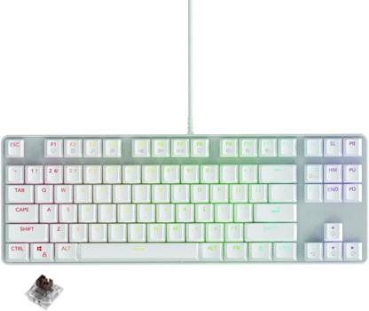 RETRACK GS200 FPS Sniper ARGB Brown Mechanical Switches RGB Gaming Mechanical Keyboard Wired USB Standard Gaming Keyboard Compatible with Desktop, Laptop, Mac
