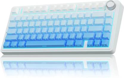 Aula F75 75% Keyboard 3 in 1 Gasket Hot Swappable Bluetooth, Wired USB, Wireless Laptop-size Gaming Keyboard Compatible with Desktop, Laptop, Mac