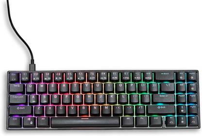 RK ROYAL KLUDGE RK 71 Wired USB Laptop-size Gaming Keyboard Compatible with Desktop, Laptop, Mac