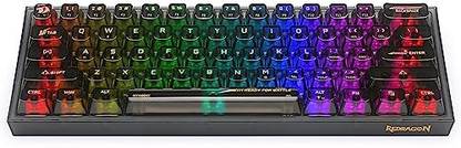 Redragon K617 Bluetooth Tenkeyless Gaming Keyboard Compatible with Desktop, Laptop, Mac
