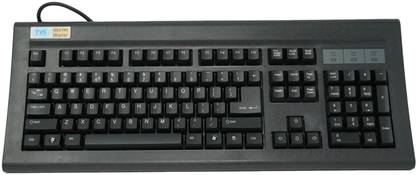 Tvs Electronics Gold Pro Mechanical Keyboard, Dust & Water Resistant With 80 Million Keystrokes Wired USB Standard Desktop Keyboard Compatible with Desktop, Laptop, Mac