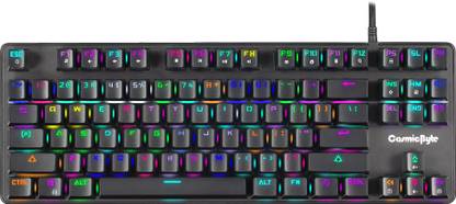 Cosmic Byte CB-GK-34 Firefly Hot Swappable Mechanical Outemu Red Switch Per Key RGB Wired USB Standard Gaming Keyboard Compatible with Desktop, Laptop, Mac