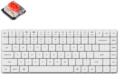 Keychron K3 Pro (White) RGB Backlight Wireless Standard Gaming Keyboard Compatible with Desktop, Laptop, Mac
