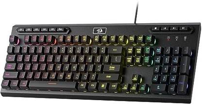 Redragon K513 RGB Membrane Gaming Keyboard, Wired USB Standard Gaming Keyboard Compatible with Desktop, Laptop, Mac