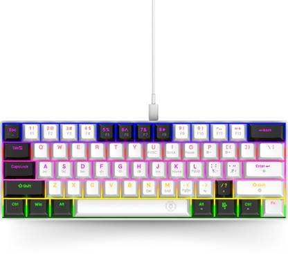 Dr luxur Dark Pearl Wired USB Tenkeyless Gaming Keyboard Compatible with Desktop, Laptop, Mac